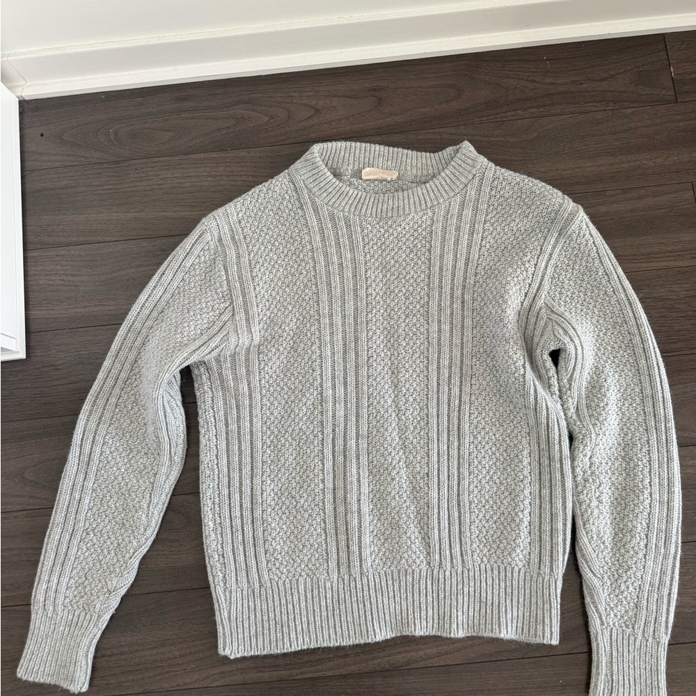 Sears Light Gray Knit Sweater